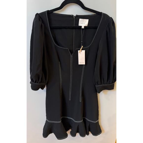 Cinq à Sept Maddie Mini Dress - Size 6 - Black (New) - Picture 4 of 6